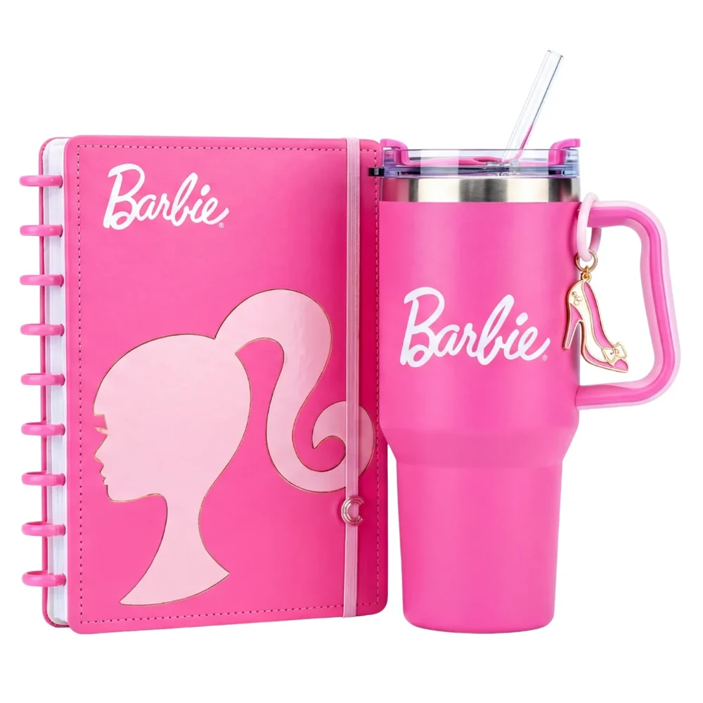 Copo Térmico Barbie + Caderno Inteligente Barbie Grátis