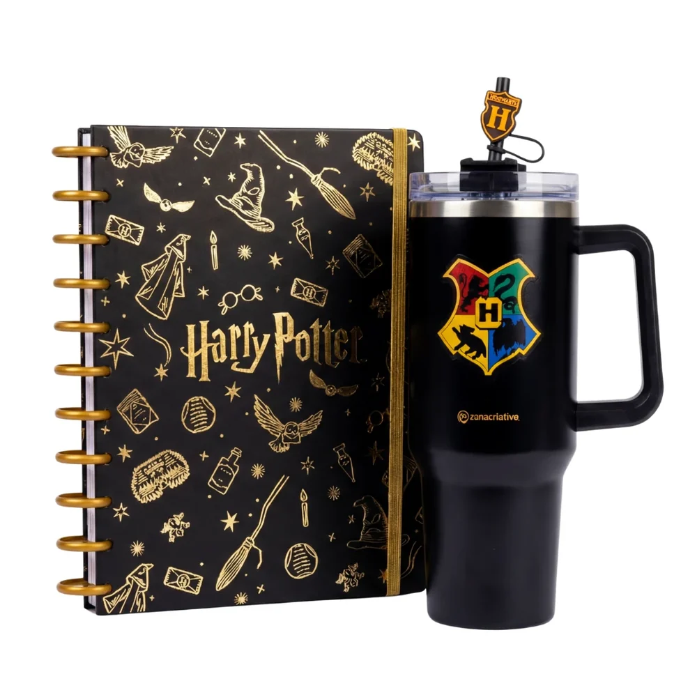 Copo Térmico Harry Potter Hogwarts + Caderno Inteligente Harry Potter Hogwarts Grátis